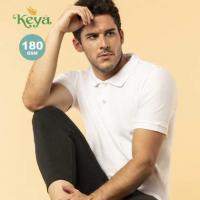 Adult White Polo Shirt ""keya"" MPS180