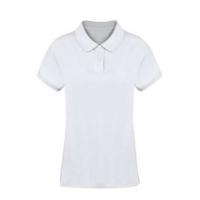 Women White Polo Shirt Koupan