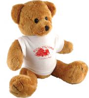 ROBBIE BEAR WITH WHITE T-SHIRT 10 inch E1415108