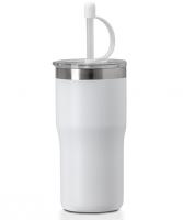 Kivu Recycled, Stainless Steel Cup with Straw E145303