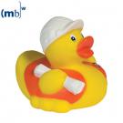 builder squeaking duck