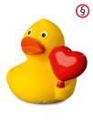 squeaky duck heart balloon