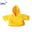 Mini-sweat shirt with cowl yellow