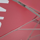 Printed Parasols: Premium Strong Aluminium Eco Parasol - 4m x 4m Square Canopy