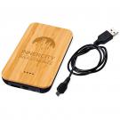 Future 6000 mAh bamboo/fabric wireless power bank   (24538)