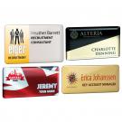 Real metal name badges with clear dome finish   (24587)
