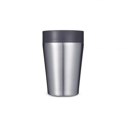 Circular Stainless Steel Travel Mug, 8oz (227ml)