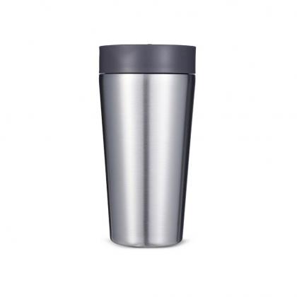 Circular Stainless Steel Travel Mug, 12oz (340ml)