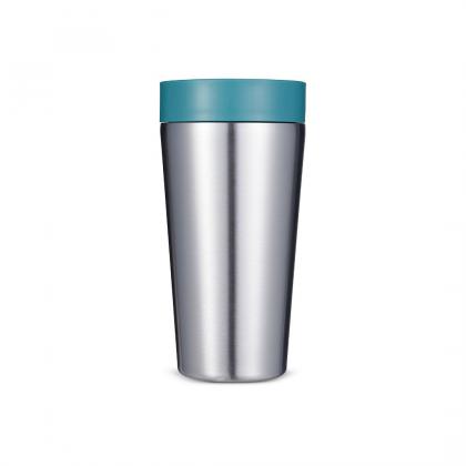 Circular Stainless Steel Travel Mug, 12oz (340ml)