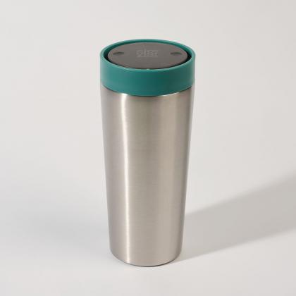 Circular Stainless Steel Travel Mug, 16oz (454ml)