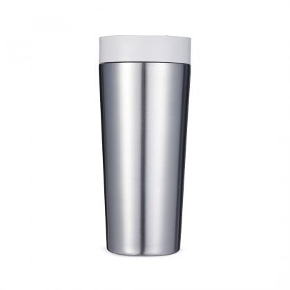 Circular Stainless Steel Travel Mug, 16oz Home & Away Bundle
