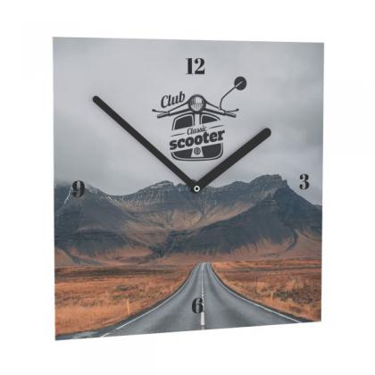 Horae Wall Clock Square 240 x 240 mm, Black Clock Hands