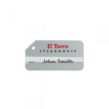 Aluminum Luggage Tag Silver