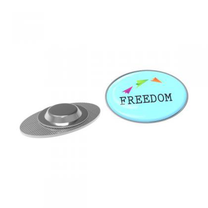 Pin Metal with magnet Oval