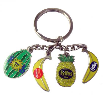 HARD ENAMEL WITH PRINT KEYRING