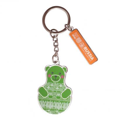 HARD ENAMEL WITH PRINT KEYRING