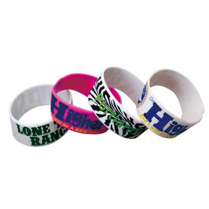 DEBOSSED WITH INFIL SILICONE WRISTBANDS
