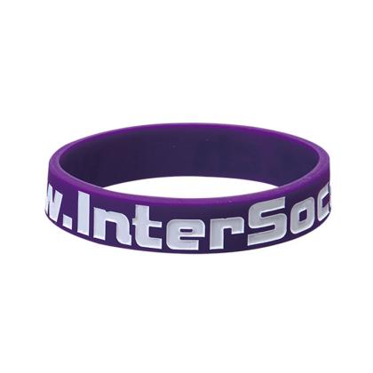 DEBOSSED WITH INFIL SILICONE WRISTBANDS