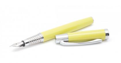 Arc ballpen & fountain pen set pear yellow