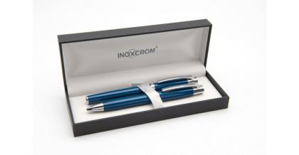 Arc ballpen & fountain pen set in royal blue