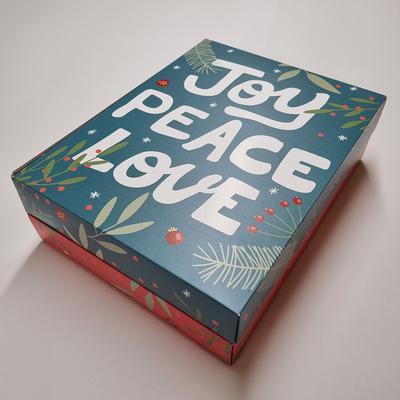 Stock Luxury Advent Calendar with 24 Boxes - JOY, PEACE & LOVE - AB_05-24