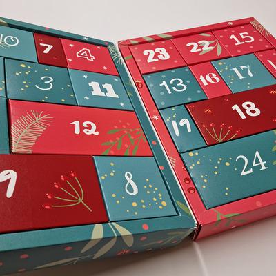Stock Luxury Advent Calendar with 24 Boxes - JOY, PEACE & LOVE - AB_05-24