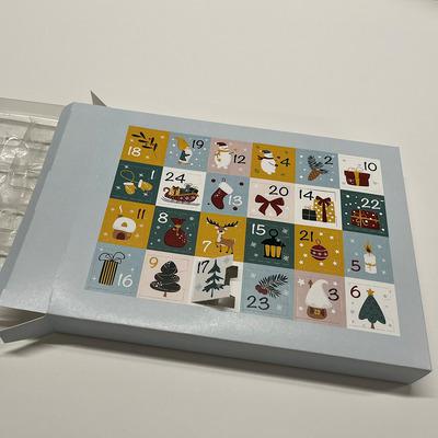 Stock Small Self Fillable Cost Effective Advent Calendar - AA_2551-christmas icons