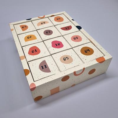 Luxury eco friendly advent calendar with 12 boxes (3 sizes) - AB05/12 or AB_06/12 (same sizeboxes)