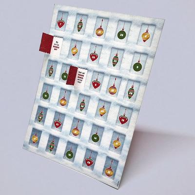 A4 traditional advent calendar