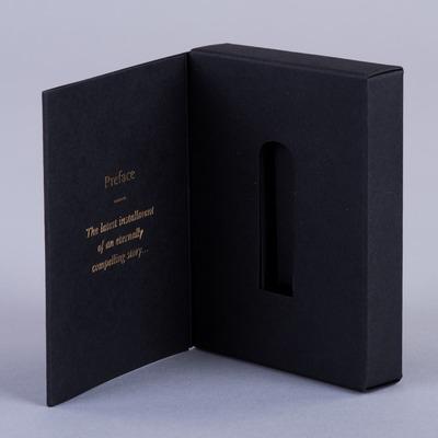Small Hinged Lid Presentation Box To Hold USB