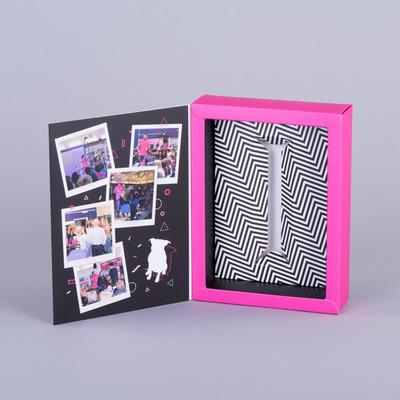 Hinged Lid Promotional Box With Simple Board Plinth