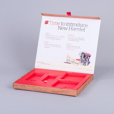 Rigid Style Hinged Lid Presentation Box With Plinth