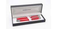 Arc ballpen & fountain pen set crimson
