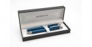 Arc ballpen & fountain pen set in royal blue