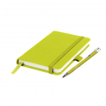 Moriarty A6 Notebook and Pen Set in Lime