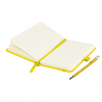 Moriarty A6 Notebook and Pen Set in Yellow