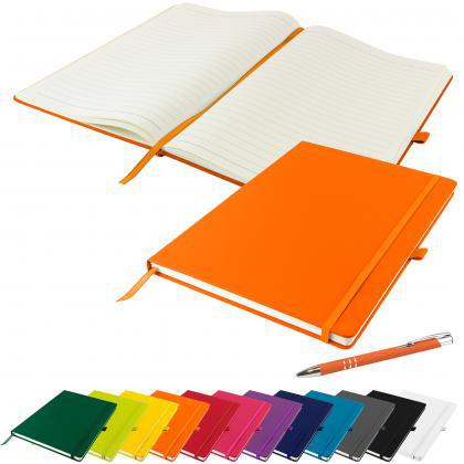 Dunn A4 Notebook and Pen Set in Orange