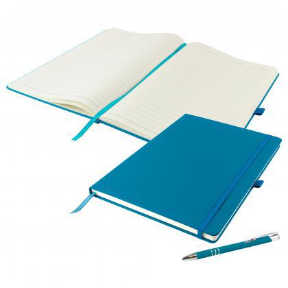 Dunn A4 Notebook and Pen Set in Teal