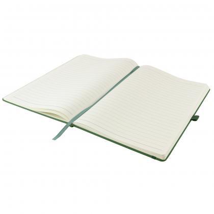 Dunn A4 PU Soft Feel Lined Notebook in Green