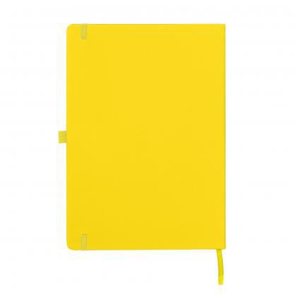 Dunn A4 PU Soft Feel Lined Notebook in White