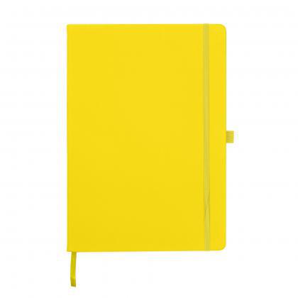 Dunn A4 PU Soft Feel Lined Notebook in White