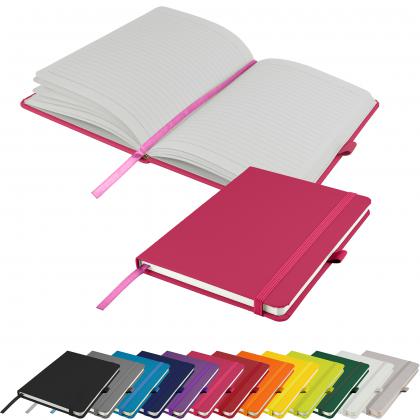Dimes A5 Lined Soft Touch PU Notebook in Pink