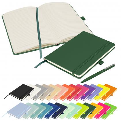 Notes London - Wilson A5 Certified Sustainably Sourced  Notebook & Pen Set in Green