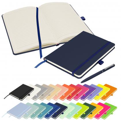 Notes London - Wilson A5 Certified Sustainably Sourced  Notebook & Pen Set in Navy