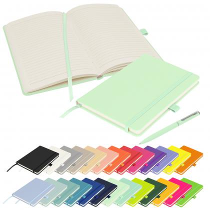 Notes London - Wilson A5 Certified Sustainably Sourced  Notebook & Pen Set in Pastel Mint