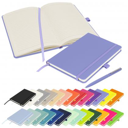 Notes London - Wilson A5 Certified Sustainably Sourced  Notebook & Pen Set in Pastel Purple