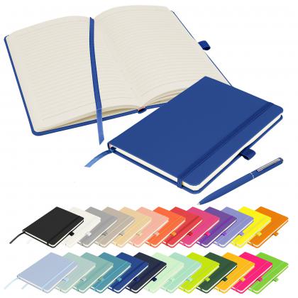 Notes London - Wilson A5 Certified Sustainably Sourced  Notebook & Pen Set in Blue