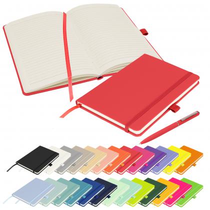 Notes London - Wilson A5 Certified Sustainably Sourced  Notebook & Pen Set in Red