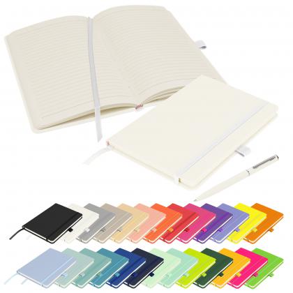 Notes London - Wilson A5 Certified Sustainably Sourced  Notebook & Pen Set in White