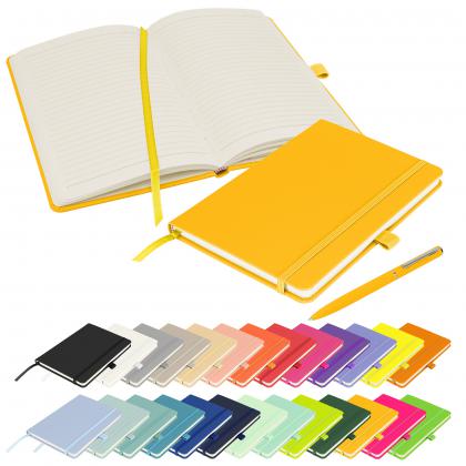 Notes London - Wilson A5 Certified Sustainably Sourced  Notebook & Pen Set in Yellow